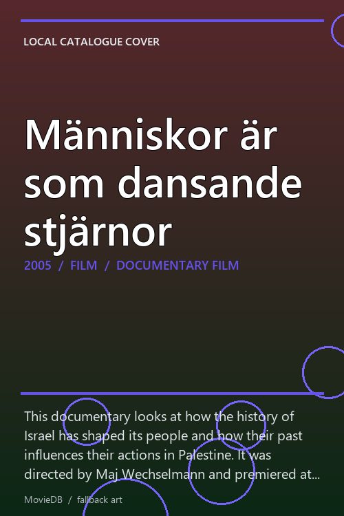 Människor är som dansande stjärnor poster