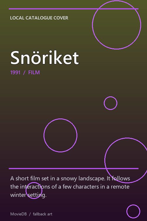 Snöriket poster