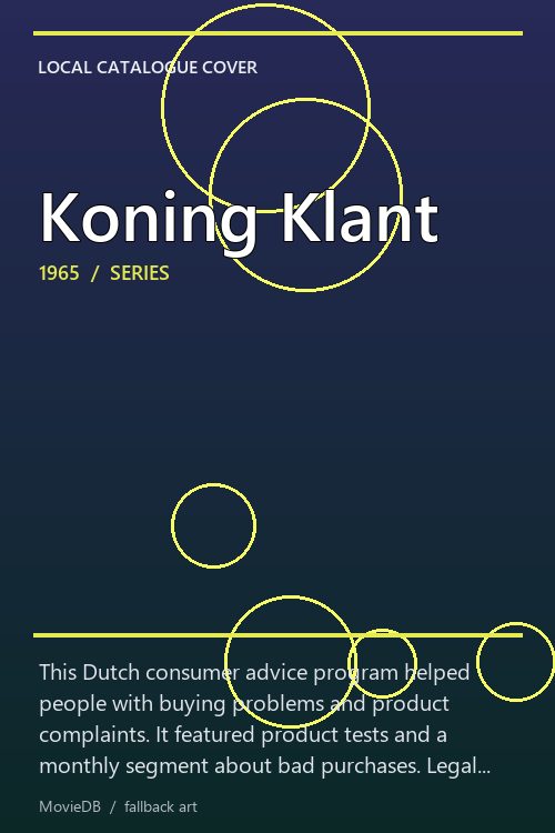 Koning Klant poster