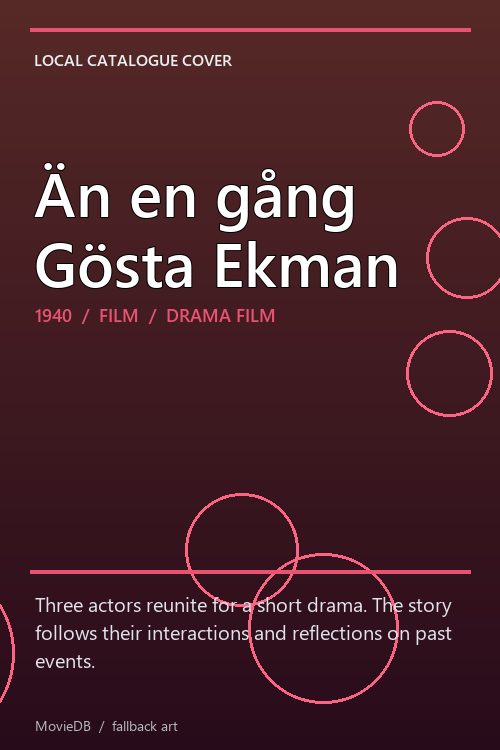 Än en gång Gösta Ekman poster