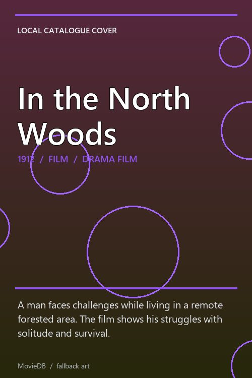 In the North Woods poster