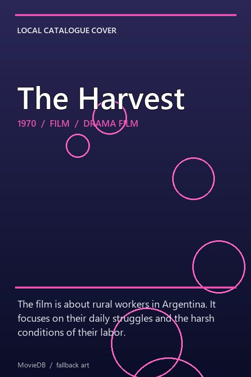 The Harvest poster