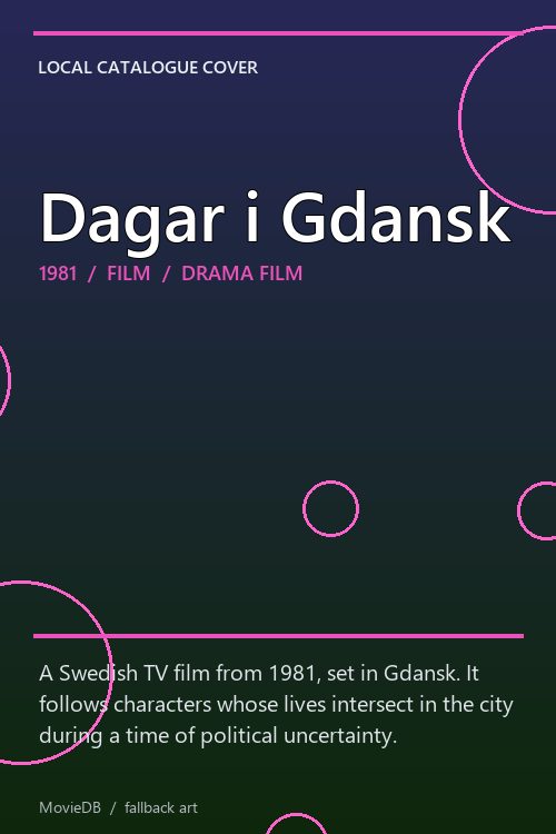 Dagar i Gdansk poster