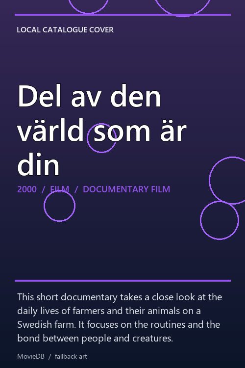 Del av den värld som är din poster