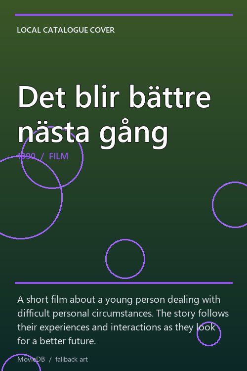 Det blir bättre nästa gång poster