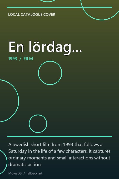 En lördag... poster