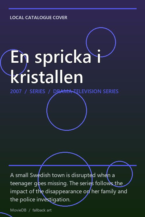 En spricka i kristallen poster