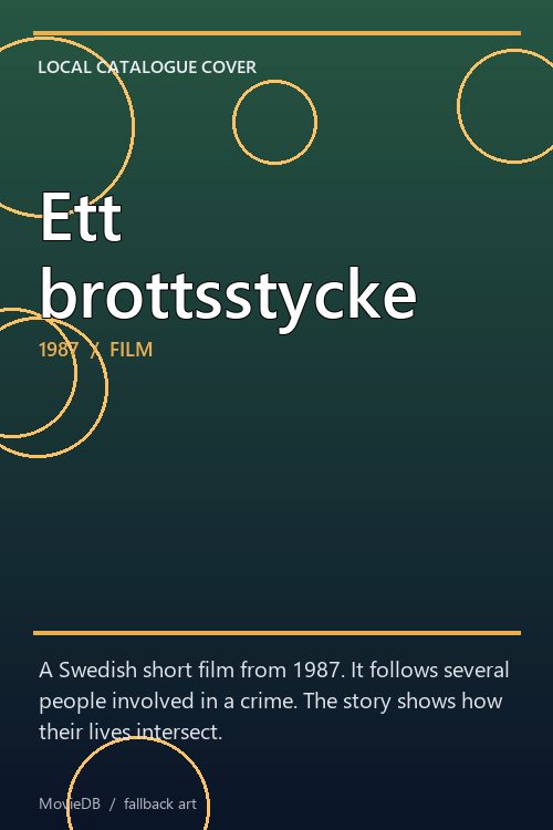 Ett brottsstycke poster