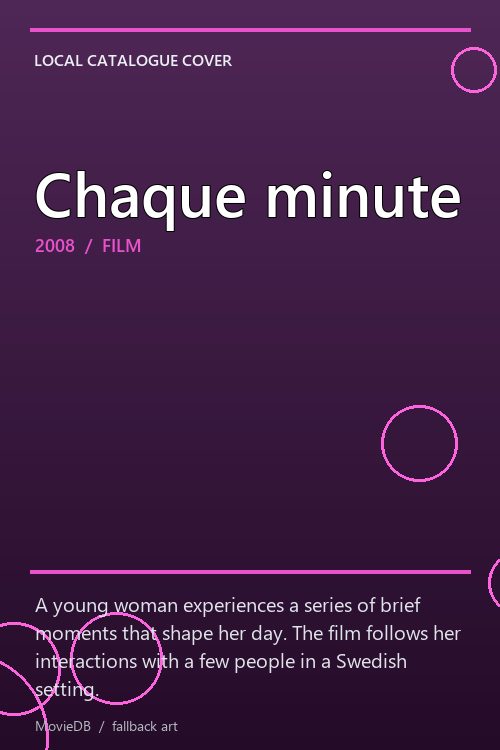 Chaque minute poster