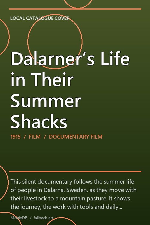 Dalarner’s Life in Their Summer Shacks poster