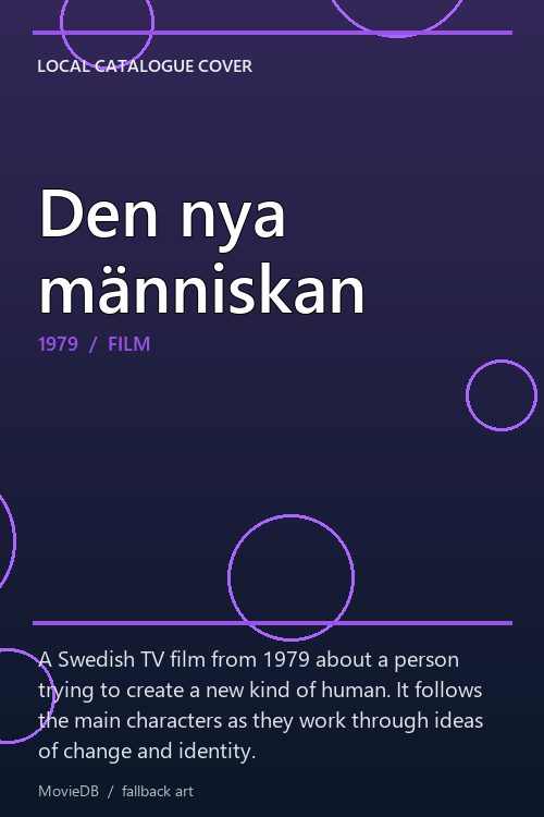 Den nya människan poster