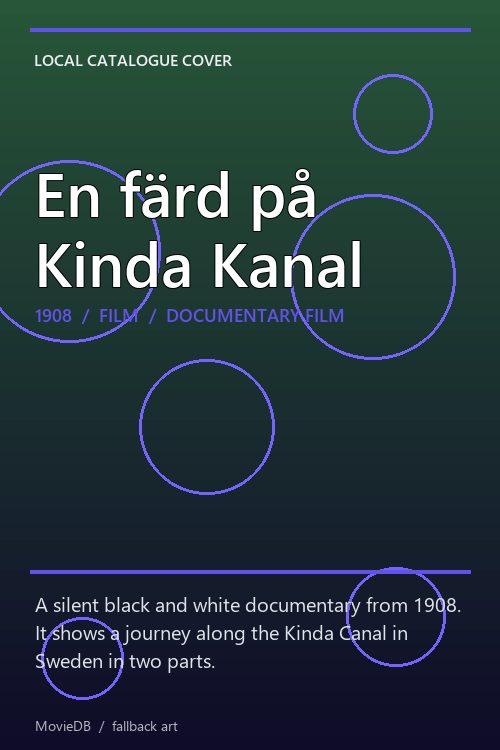 En färd på Kinda Kanal poster