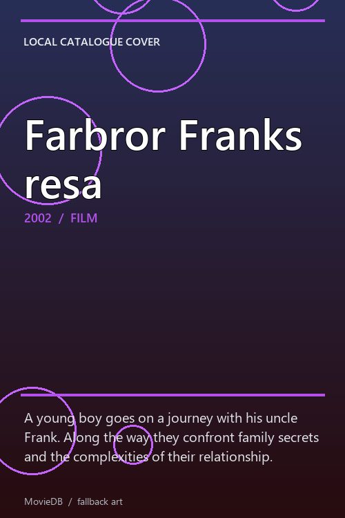 Farbror Franks resa poster