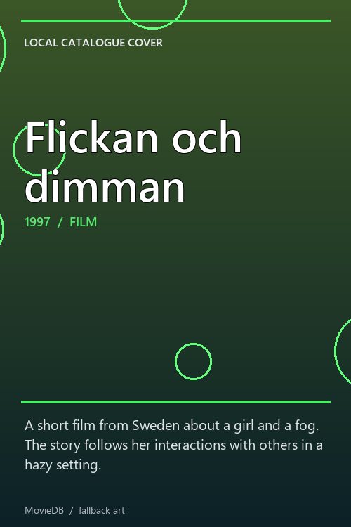 Flickan och dimman poster