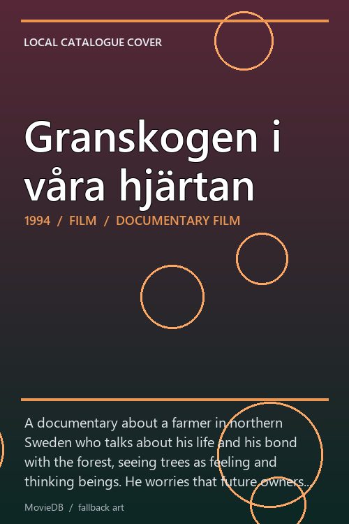 Granskogen i våra hjärtan poster
