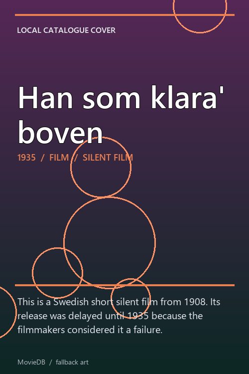 Han som klara' boven poster
