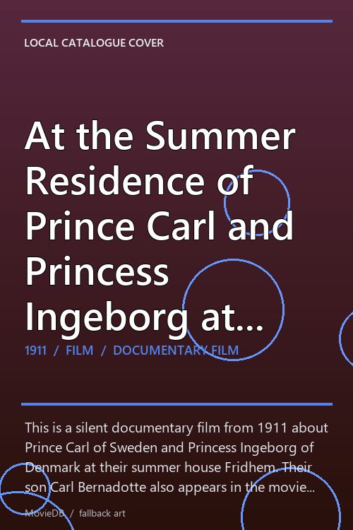 At the Summer Residence of Prince Carl and Princess Ingeborg at Fridhem poster