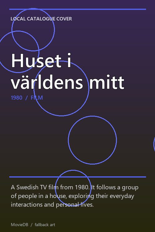 Huset i världens mitt poster