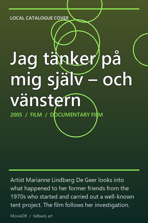 Jag tänker på mig själv – och vänstern poster