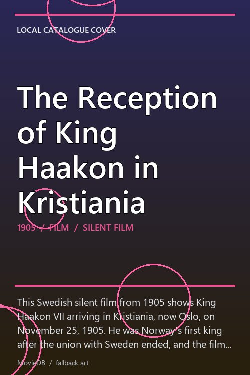 The Reception of King Haakon in Kristiania poster