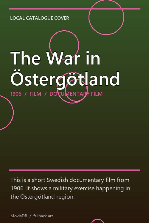 The War in Östergötland poster