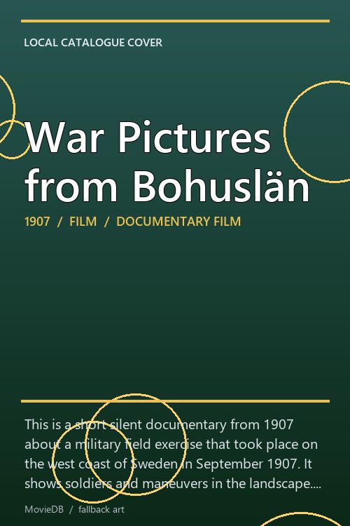 War Pictures from Bohuslän poster