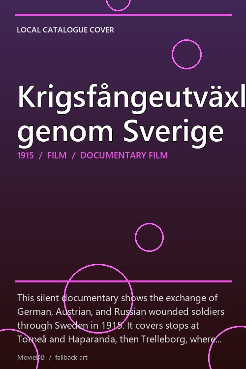 Krigsfångeutväxlingen genom Sverige poster