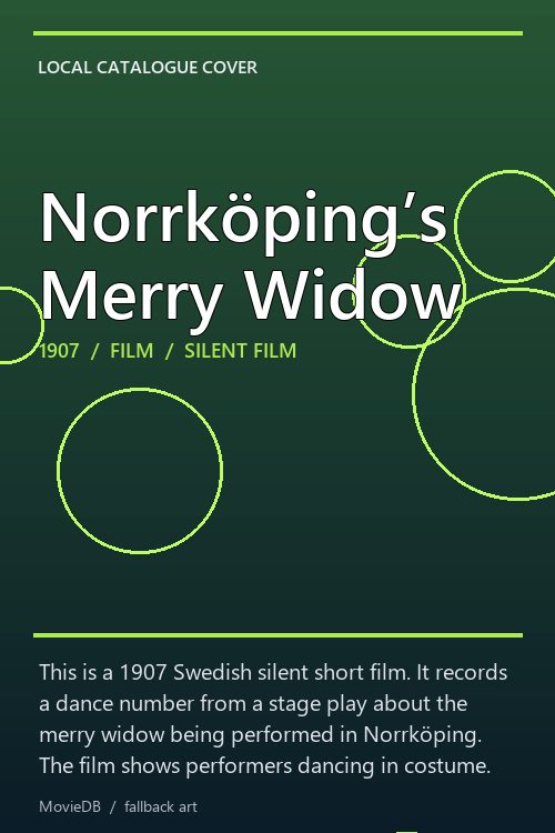 Norrköping’s Merry Widow poster