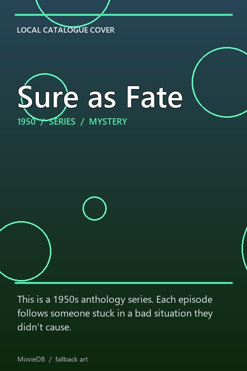 Sure as Fate poster