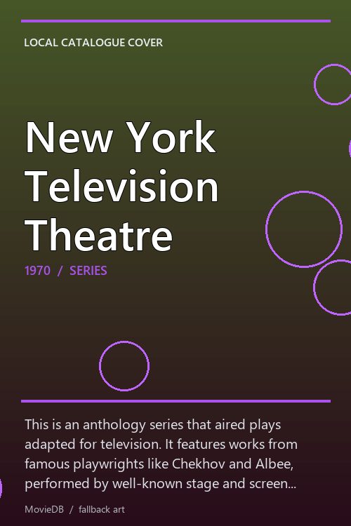 New York Television Theatre poster