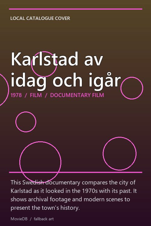 Karlstad av idag och igår poster