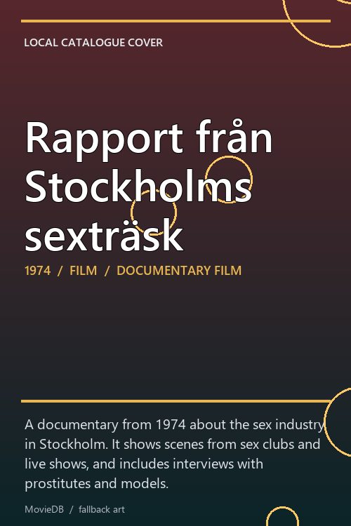 Rapport från Stockholms sexträsk poster