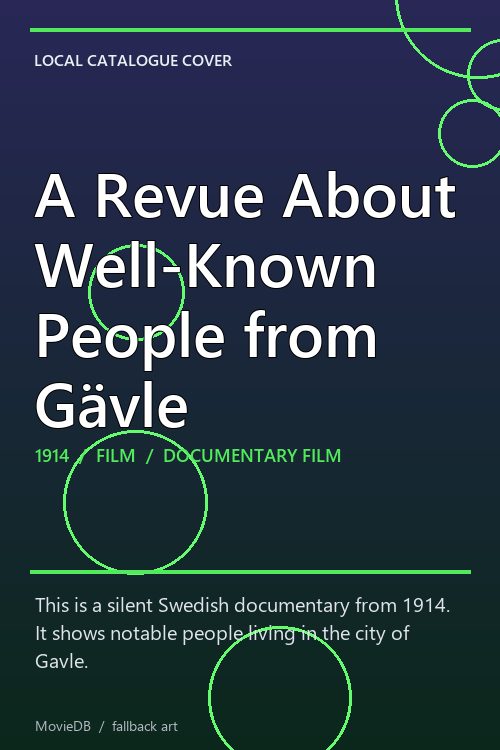 A Revue About Well-Known People from Gävle poster