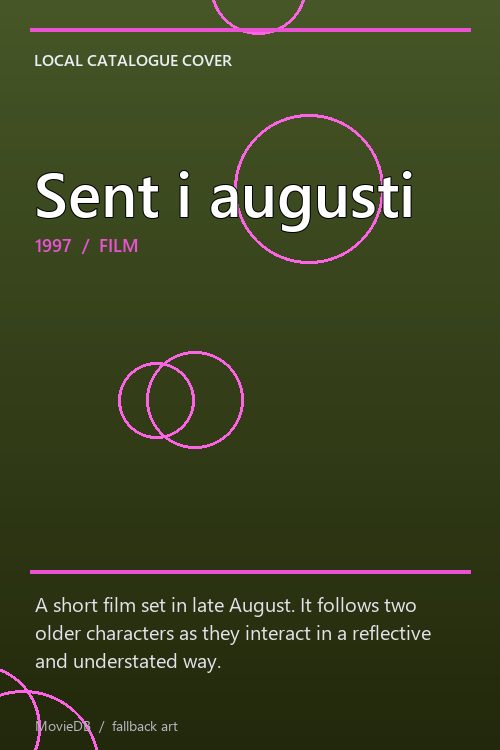 Sent i augusti poster
