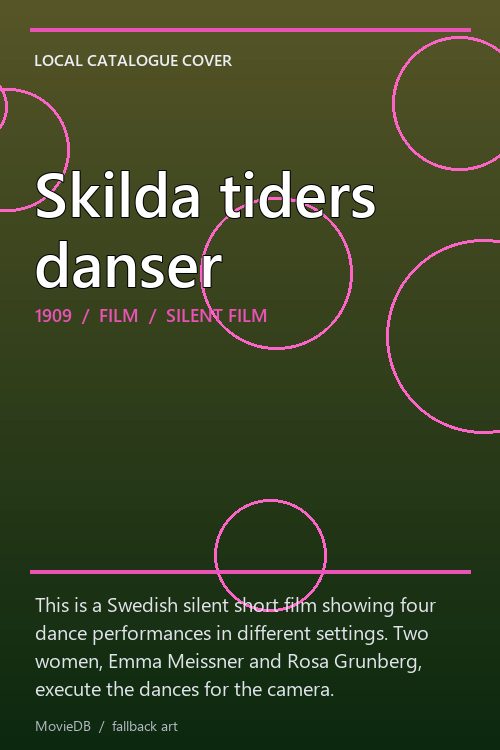 Skilda tiders danser poster