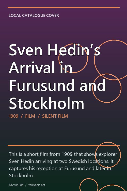 Sven Hedin’s Arrival in Furusund and Stockholm poster