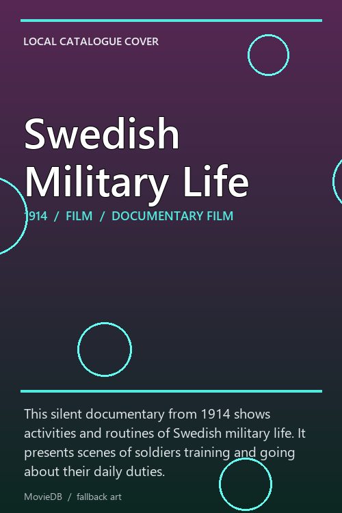 Swedish Military Life poster