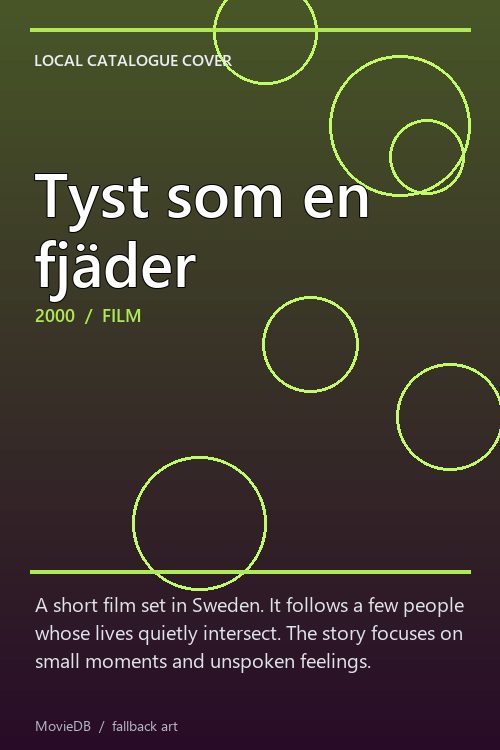 Tyst som en fjäder poster