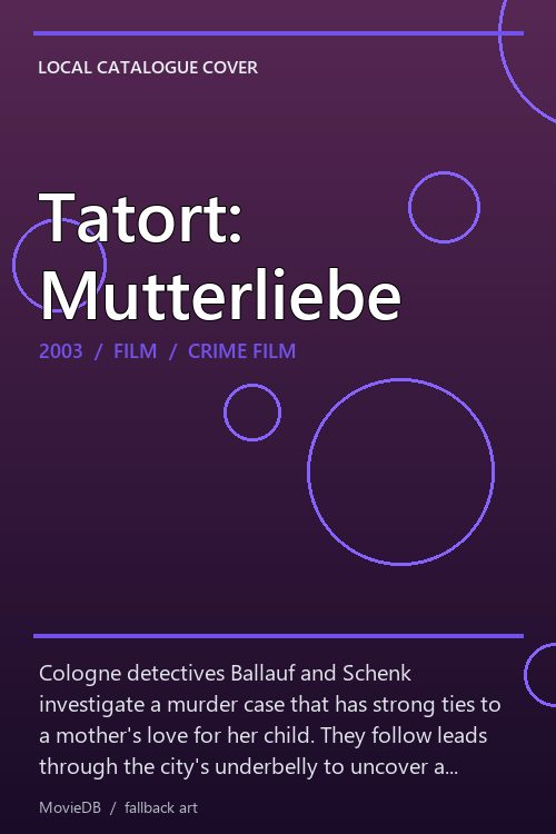 Tatort: Mutterliebe poster