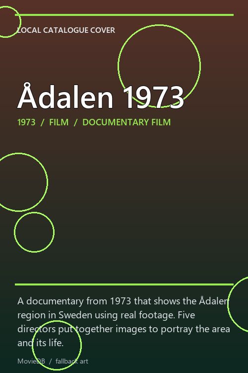 Ådalen 1973 poster