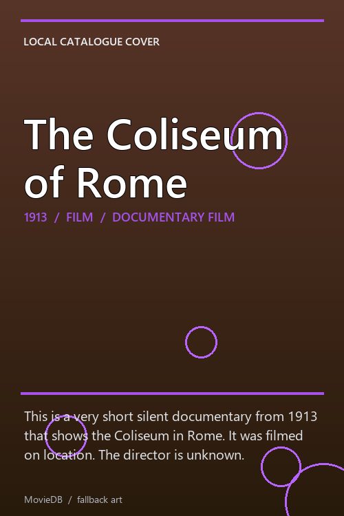 The Coliseum of Rome poster