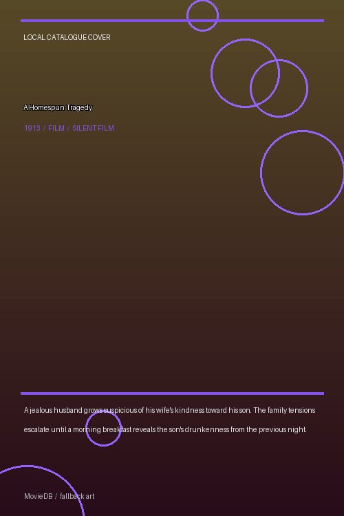 A Homespun Tragedy poster