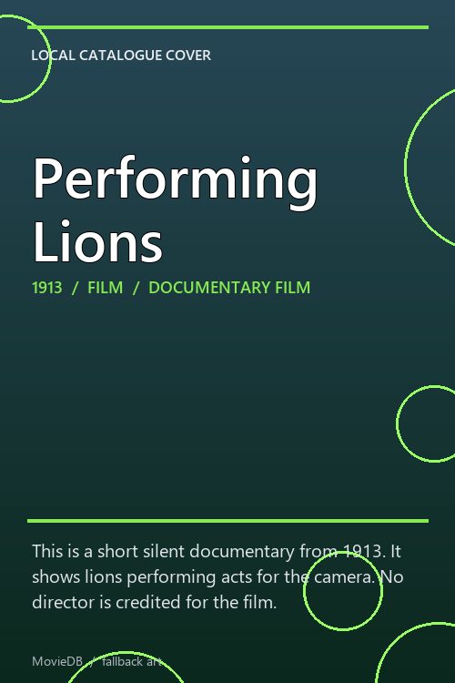 Performing Lions poster