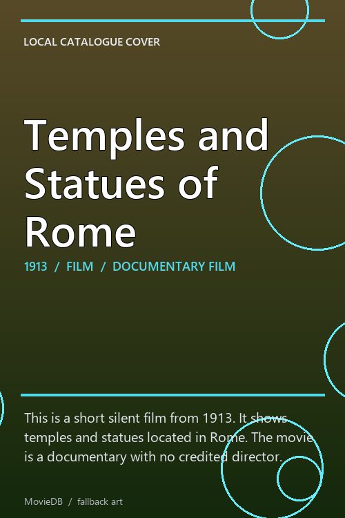 Temples and Statues of Rome poster