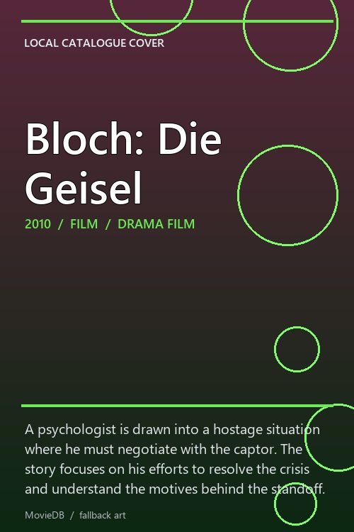Bloch: Die Geisel poster