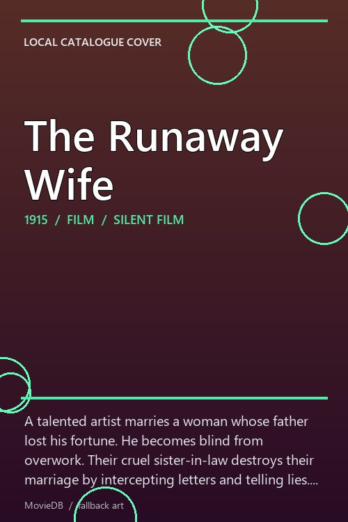 The Runaway Wife poster