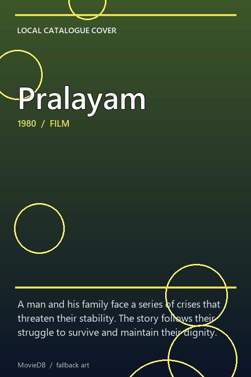 Pralayam poster