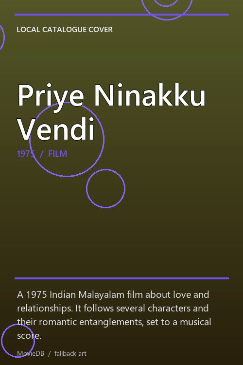 Priye Ninakku Vendi poster