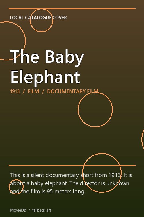 The Baby Elephant poster