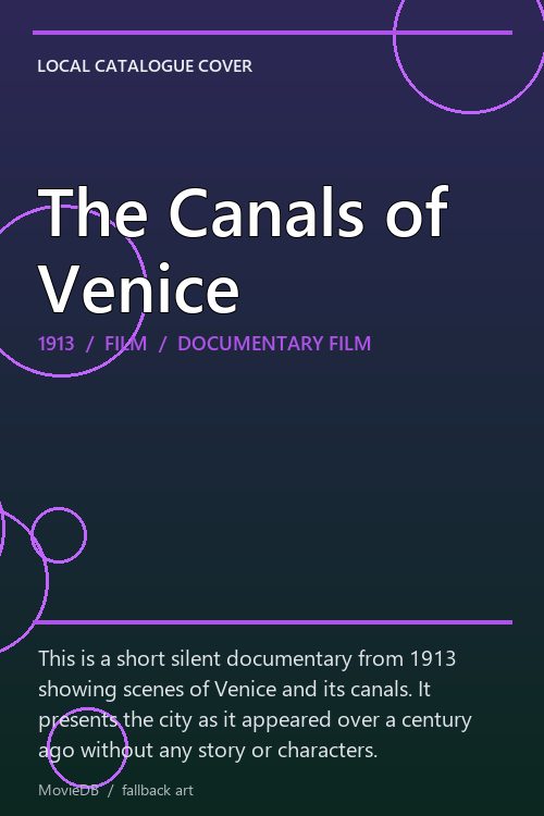 The Canals of Venice poster